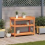 Plantagentisch mit Regalen aus braunem Kiefernholz, 108 x 45 x 86,5 cm von , Topfständer - Ref: Foro24-844639, Preis: 134,64 ...
