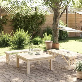 Garden benches 2 units solid fir wood by , Garden chairs - Ref: Foro24-3207135, Price: 193,53 €, Discount: %