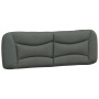 Bed frame with LED lights dark gray fabric 160x200 cm by , Beds and slatted bases - Ref: Foro24-3213712, Price: 265,14 €, Dis...