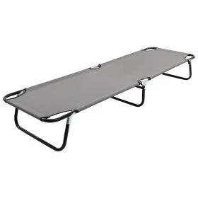 Klappliege aus grauem Stahl von vidaXL, Liegen - Ref: Foro24-47757, Preis: 77,31 €, Rabatt: %