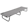 Tumbona plegable acero gris de vidaXL, Tumbonas - Ref: Foro24-47757, Precio: 73,45 €, Descuento: %