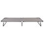 Tumbona plegable acero gris de vidaXL, Tumbonas - Ref: Foro24-47757, Precio: 73,45 €, Descuento: %