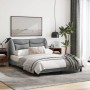 Bed frame with LED lights light gray fabric 140x200 cm by , Beds and slatted bases - Ref: Foro24-3213704, Price: 235,61 €, Di...