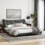 Bed frame with LED lights dark gray fabric 180x200 cm by , Beds and slatted bases - Ref: Foro24-3213719, Price: 270,30 €, Dis...