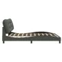 Bed frame with LED lights dark gray fabric 180x200 cm by , Beds and slatted bases - Ref: Foro24-3213719, Price: 270,30 €, Dis...
