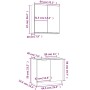 2-teiliges Badmöbel-Set aus Sonoma-grauem Holzwerkstoff von , Badezimmermöbel - Ref: Foro24-3115866, Preis: 115,40 €, Rabatt: %
