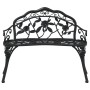 Schwarze Gartenbank aus Aluminiumguss, 100 cm von , Gartenbänke - Ref: Foro24-317740, Preis: 201,22 €, Rabatt: %