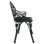 Banco de jardín de aluminio fundido negro 100 cm de , Bancos de jardín - Ref: Foro24-317740, Precio: 164,54 €, Descuento: %