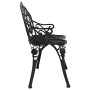 Black cast aluminum garden bench 100 cm by , garden benches - Ref: Foro24-317740, Price: 201,22 €, Discount: %