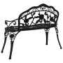 Schwarze Gartenbank aus Aluminiumguss, 100 cm von , Gartenbänke - Ref: Foro24-317740, Preis: 201,22 €, Rabatt: %