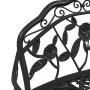 Schwarze Gartenbank aus Aluminiumguss, 100 cm von , Gartenbänke - Ref: Foro24-317740, Preis: 201,22 €, Rabatt: %