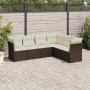 Set aus 6-teiligen Gartensofas und Kissen aus braunem Kunst-Rattan. von , Gartensets - Ref: Foro24-3249522, Preis: 398,54 €, ...