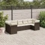 7-teiliges Gartensitzgruppen-Set mit braunen PE-Rattan-Kissen. von , Gartensets - Ref: Foro24-3249962, Preis: 469,79 €, Rabat...
