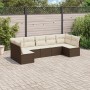 Juego de sofás de jardín 7 piezas con cojines ratán PE marrón by , Garden sets - Ref: Foro24-3249272, Price: 452,38 €, Discou...