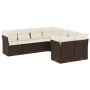 Set mit 8 Gartensofas und Kissen synthetisches Rattanbraun von , Gartensets - Ref: Foro24-3250432, Preis: 560,39 €, Rabatt: %