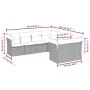 Set of 8-piece garden sofas and brown synthetic rattan cushions by , Garden sets - Ref: Foro24-3250432, Price: 553,96 €, Disc...
