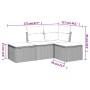 Set de sofás de jardín 4 pzas y cojines ratán sintético marrón by , Garden sets - Ref: Foro24-3217483, Price: 219,52 €, Disco...