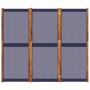 Biombo divisor de 3 paneles azul oscuro 210x180 cm by , Room dividers - Ref: Foro24-4003359, Price: 92,30 €, Discount: %