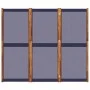 Biombo divisor de 3 paneles azul oscuro 210x180 cm de , Divisores de ambientes - Ref: Foro24-4003359, Precio: 98,95 €, Descue...