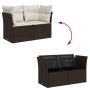 Sofá de jardín con cojines 2 plazas ratán sintético marrón by , Outdoor sofas - Ref: Foro24-366217, Price: 171,36 €, Discount: %