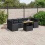 Set de sofás de jardín 8 piezas y cojines ratán sintético negro by , Garden sets - Ref: Foro24-3271223, Price: 580,90 €, Disc...