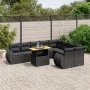 Set de sofás de jardín 10 pzas cojines ratán sintético negro by , Garden sets - Ref: Foro24-3272350, Price: 693,84 €, Discoun...