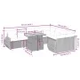 Set de sofás de jardín 10 pzas cojines ratán sintético negro by , Garden sets - Ref: Foro24-3272350, Price: 693,84 €, Discoun...
