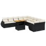 Set de sofás de jardín 11 pzas y cojines ratán sintético negro by , Garden sets - Ref: Foro24-3272386, Price: 703,23 €, Disco...