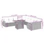 Set de sofás de jardín 11 pzas y cojines ratán sintético negro by , Garden sets - Ref: Foro24-3272386, Price: 766,38 €, Disco...