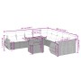 Set de sofás de jardín 11 pzas y cojines ratán sintético negro by , Garden sets - Ref: Foro24-3272386, Price: 703,23 €, Disco...