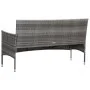 Set de muebles de jardín 4 pzas y cojines ratán sintético gris de vidaXL, Conjuntos de jardín - Ref: Foro24-45890, Precio: 24...