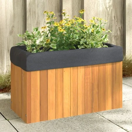 Jardinera de madera maciza de acacia 59x27,5x35 cm de , Maceteros y jardineras - Ref: Foro24-366505, Precio: 71,74 €, Descuen...