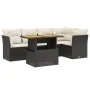 Set de muebles de jardín 5 pzas y cojines ratán sintético negro de , Conjuntos de jardín - Ref: Foro24-3270818, Precio: 406,3...