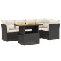 Set de muebles de jardín 5 pzas y cojines ratán sintético negro by , Garden sets - Ref: Foro24-3270818, Price: 391,92 €, Disc...