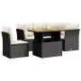 Gartenmöbel-Set 5-teilig mit schwarzen Polstern aus synthetischem Rattan von , Gartensets - Ref: Foro24-3270832, Preis: 391,9...