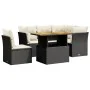 Set de muebles de jardín 5 pzas y cojines ratán sintético negro de , Conjuntos de jardín - Ref: Foro24-3270832, Precio: 408,5...