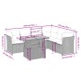 Set de comedor de jardín 7 pzas y cojines ratán sintético negro by , Garden sets - Ref: Foro24-3270845, Price: 477,71 €, Disc...