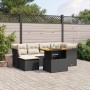 7-piece garden dining set with black synthetic rattan cushions by , Garden sets - Ref: Foro24-3270937, Price: 430,52 €, Disco...