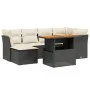 7-piece garden dining set with black synthetic rattan cushions by , Garden sets - Ref: Foro24-3270937, Price: 448,49 €, Disco...