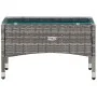 Set de muebles de jardín 4 pzas y cojines ratán sintético gris de vidaXL, Conjuntos de jardín - Ref: Foro24-45890, Precio: 24...