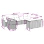 Set de sofás de jardín 10 pzas cojines ratán sintético negro by , Garden sets - Ref: Foro24-3271476, Price: 592,60 €, Discoun...