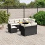 Set de sofás de jardín 8 piezas y cojines ratán sintético negro by , Garden sets - Ref: Foro24-3272288, Price: 707,06 €, Disc...