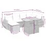 Set de sofás de jardín 7 pzas con cojines ratán sintético negro by , Garden sets - Ref: Foro24-3272295, Price: 470,21 €, Disc...