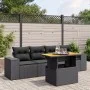 Gartenmöbel-Set 5-teilig mit schwarzen Polstern aus synthetischem Rattan von , Gartensets - Ref: Foro24-3272511, Preis: 405,3...