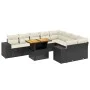 Set de sofás de jardín 10 pzas cojines ratán sintético negro by , Garden sets - Ref: Foro24-3272792, Price: 642,18 €, Discoun...