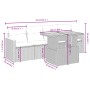 5-teiliges Gartenmöbel-Set und Kissen aus synthetischem Rattan schwarz von , Gartensets - Ref: Foro24-3272953, Preis: 321,71 ...