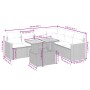 Set de comedor de jardín 7 pzas y cojines ratán sintético negro by , Garden sets - Ref: Foro24-3273092, Price: 478,72 €, Disc...
