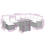 Set de sofás de jardín 8 piezas y cojines ratán sintético negro by , Garden sets - Ref: Foro24-3273211, Price: 580,82 €, Disc...