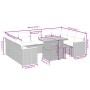 Set de sofás de jardín 11 pzas y cojines ratán sintético negro by , Garden sets - Ref: Foro24-3273247, Price: 633,66 €, Disco...