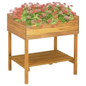 Solid acacia wood raised planter 78.5x58.5x78.5 cm by vidaXL, Pots and planters - Ref: Foro24-46584, Price: 98,83 €, Discount: %